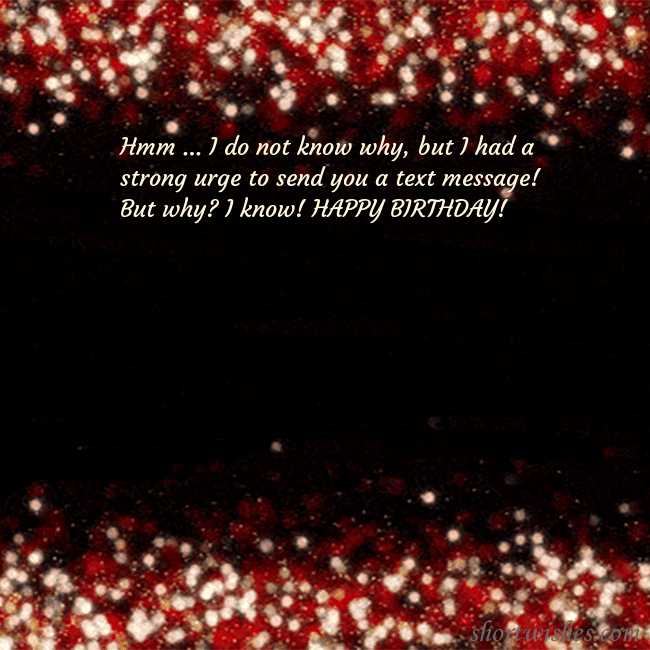 Animated flashing black-red postcard