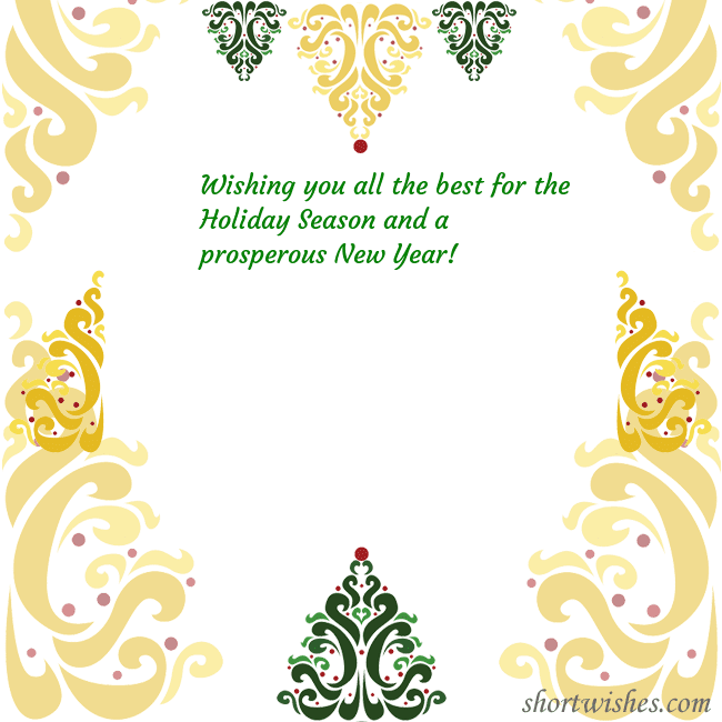 Postcard with Christmas trees
