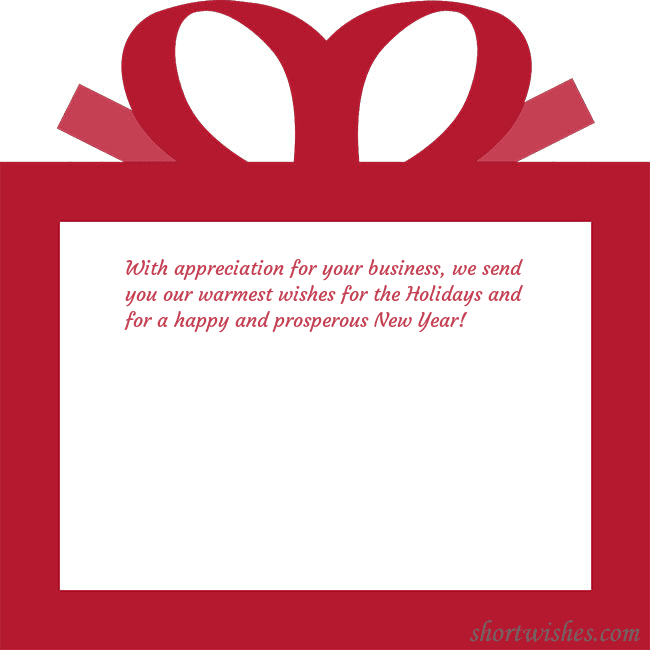 A postcard - a red gift