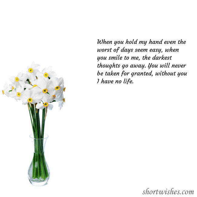Postcard with daffodils
