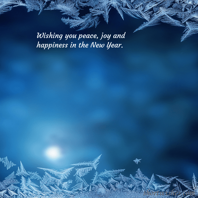 E-card with a frosted window