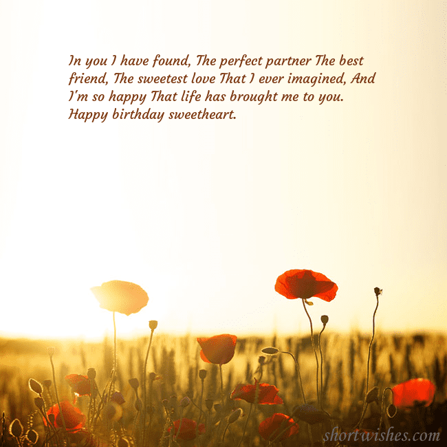 E-card with a field of poppies drowning in the sun