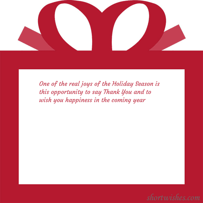 A postcard - a red gift