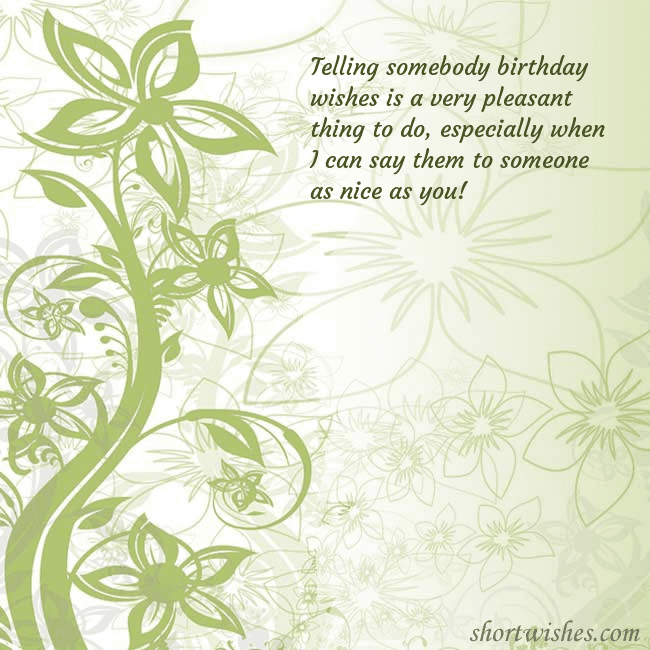 E-card with green painted flowers