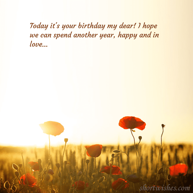 E-card with a field of poppies drowning in the sun