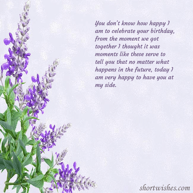 Postcard with lupins
