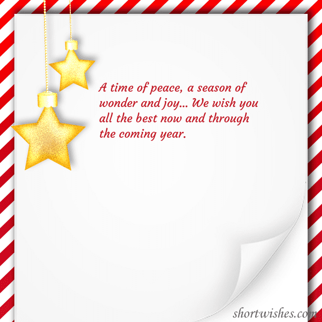 E-card with two stars