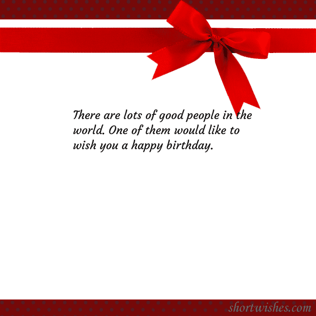 Greeting ecard with red ribbon