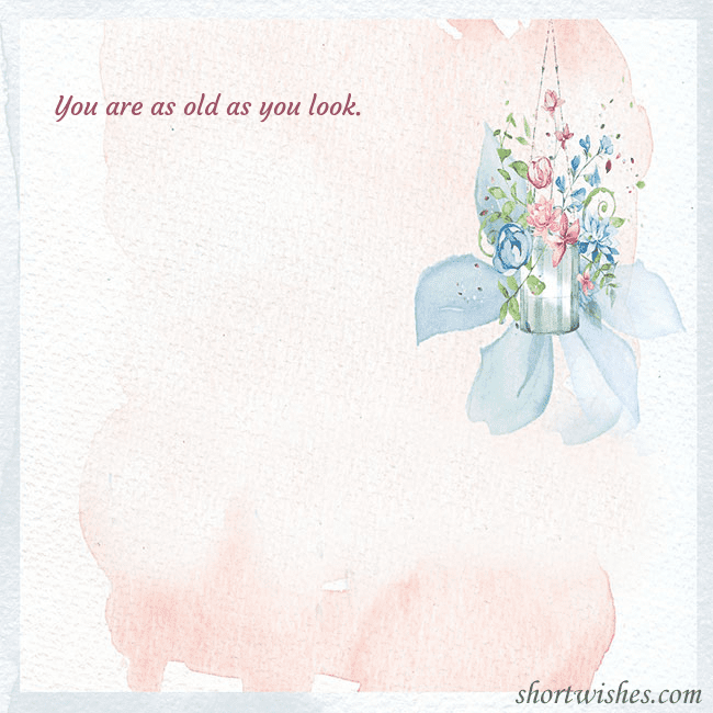 Ecard with watercolor painted flowers