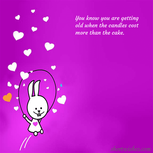 Greeting ecard with a funny bunny