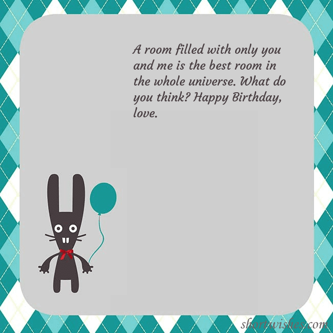 Birthday ecard with a bunny