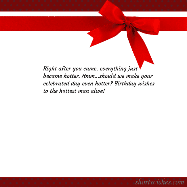 Greeting ecard with red ribbon