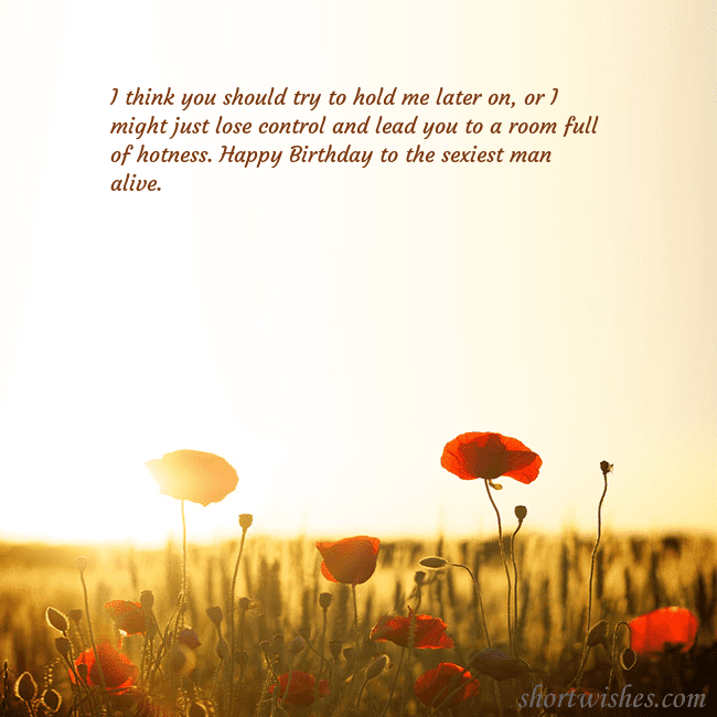 E-card with a field of poppies drowning in the sun