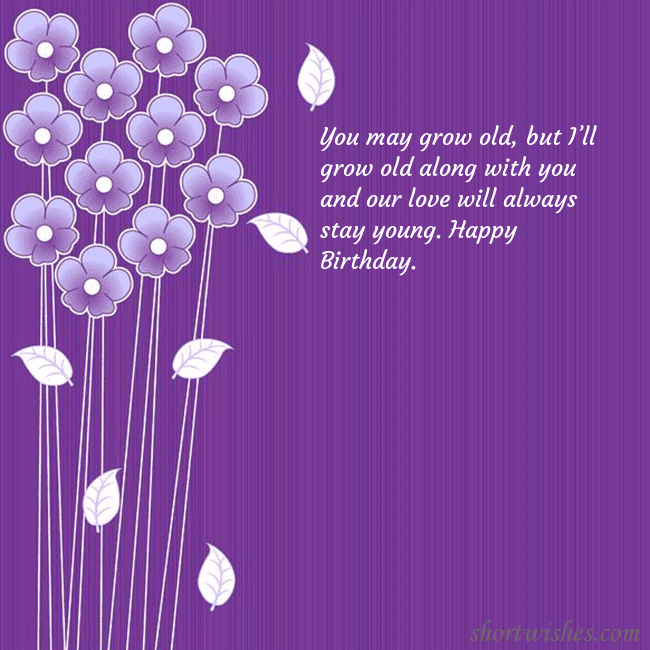 Greeting ecard with small flowers