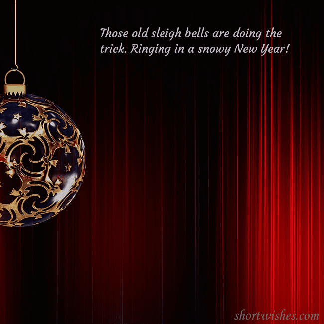 Red postcard with a luxurious Christmas tree decoration