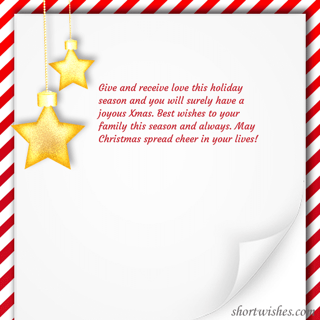 E-card with two stars