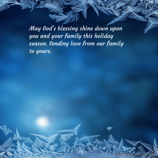 E-card with a frosted window