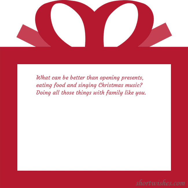 A postcard - a red gift
