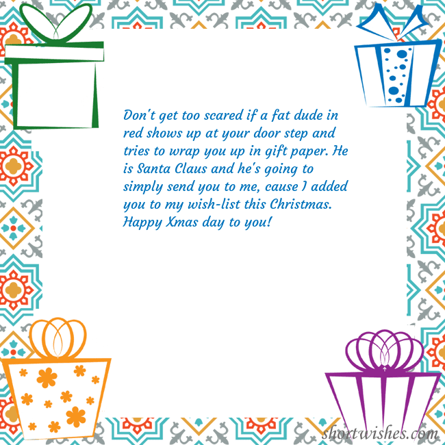 E-card with gifts