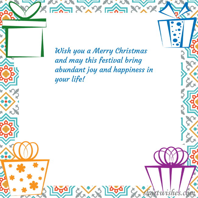 E-card with gifts