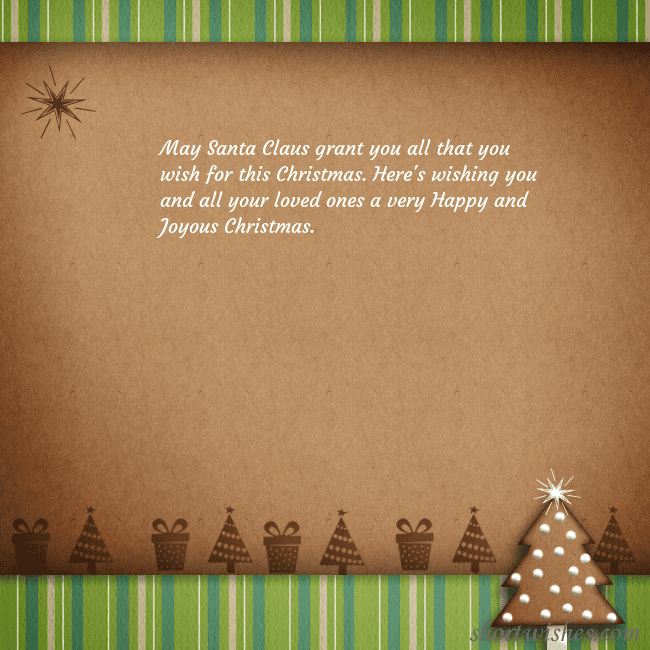 E-card with a gingerbread Christmas tree