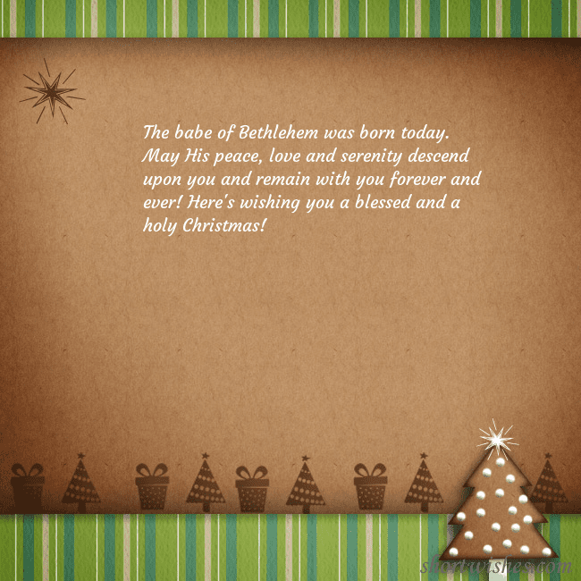 E-card with a gingerbread Christmas tree