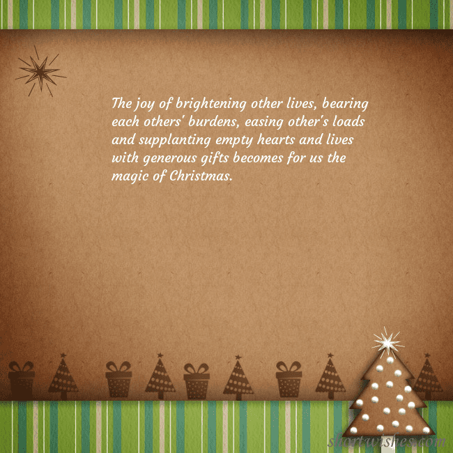 E-card with a gingerbread Christmas tree