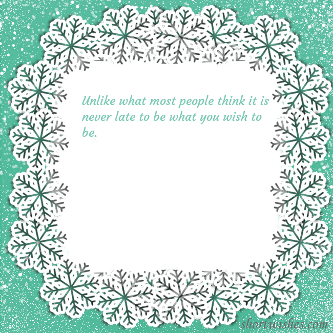 Postcard with snowflakes