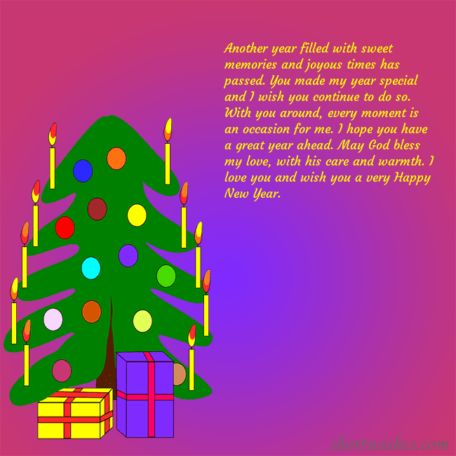 A postcard with a drawn Christmas tree