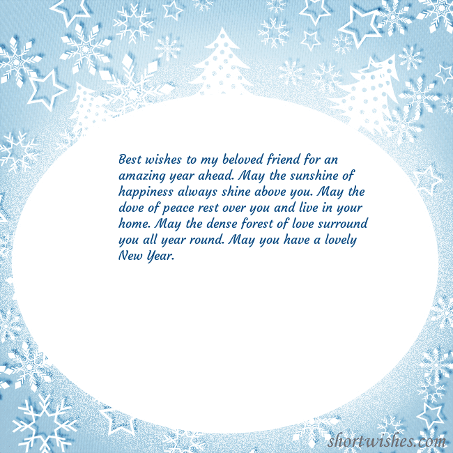 Postcard with winter frost