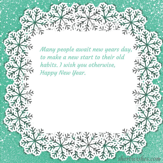Postcard with snowflakes