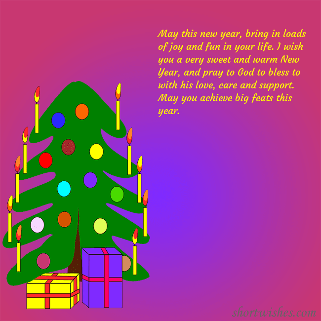A postcard with a drawn Christmas tree