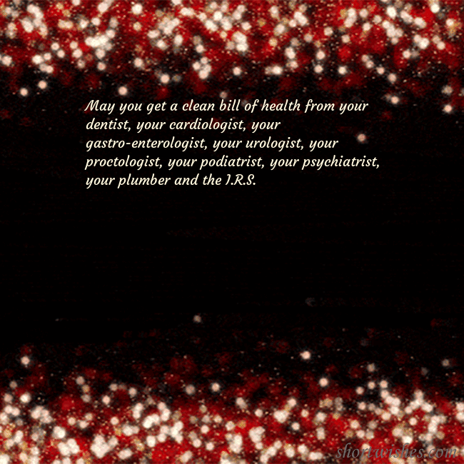 Animated flashing black-red postcard