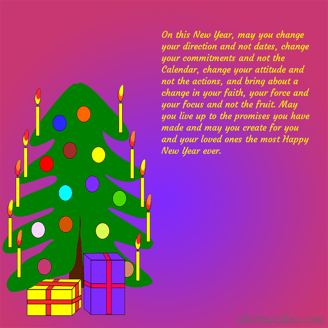 A postcard with a drawn Christmas tree