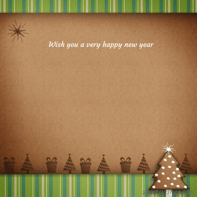 E-card with a gingerbread Christmas tree