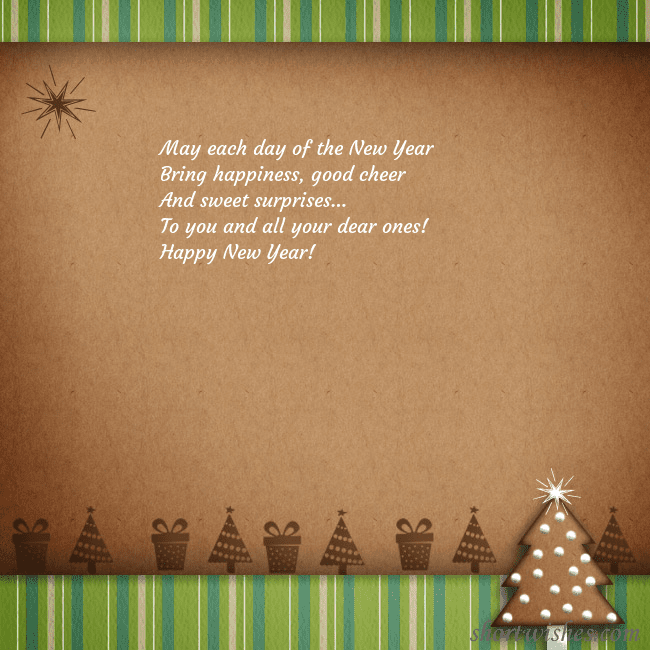 E-card with a gingerbread Christmas tree