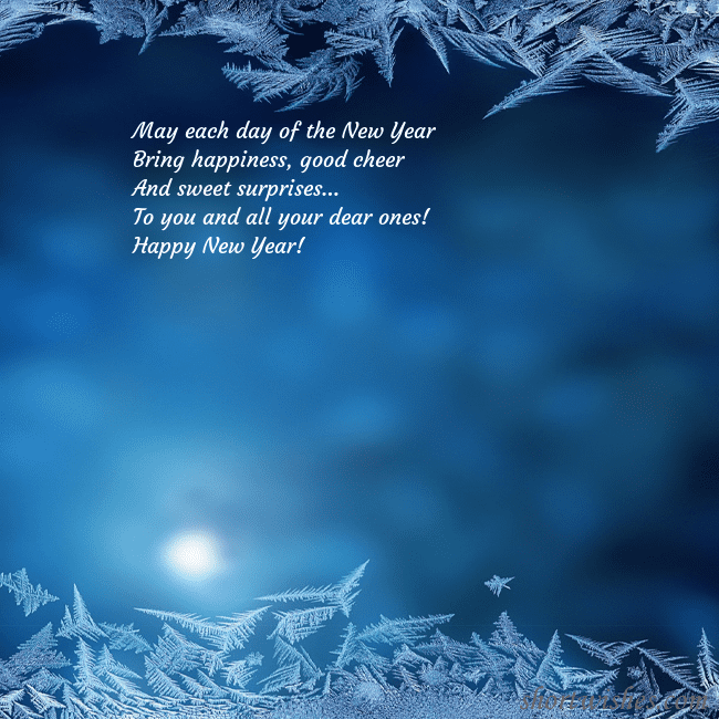 E-card with a frosted window