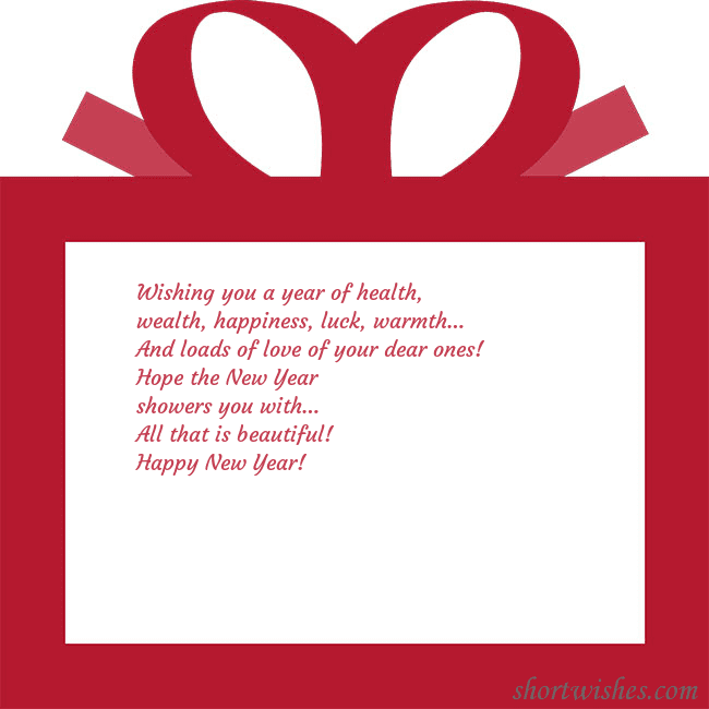 A postcard - a red gift