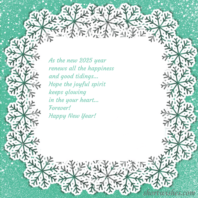 Postcard with snowflakes