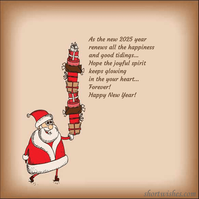 Postcard with Santa Claus