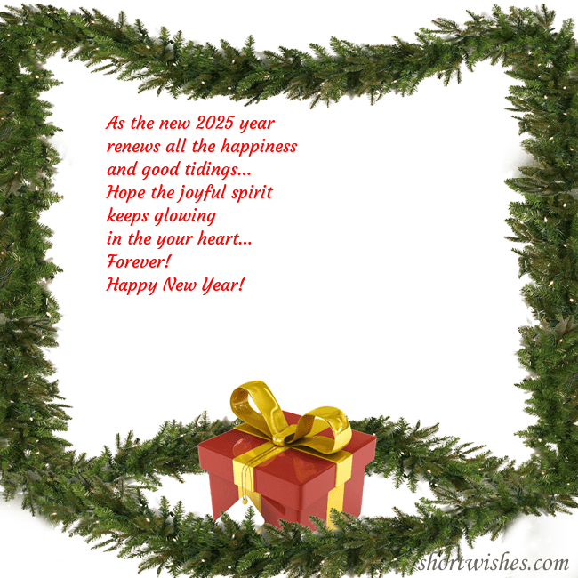 A postcard with a gift