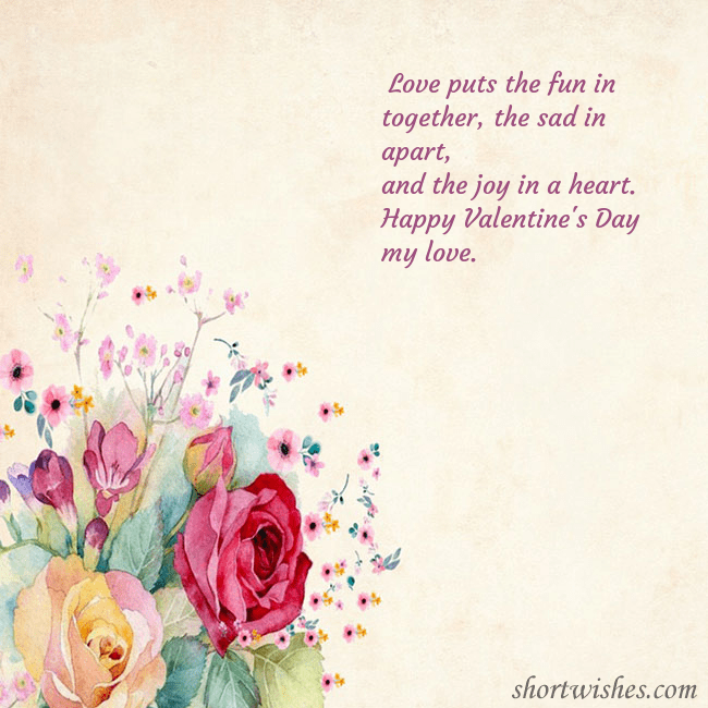 E-card with watercolor painted roses