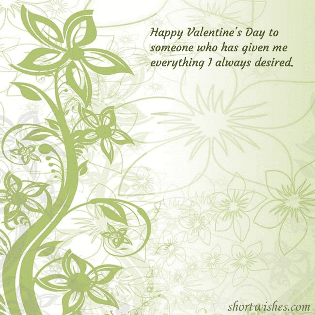 E-card with green painted flowers