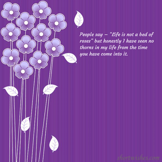 Greeting ecard with small flowers