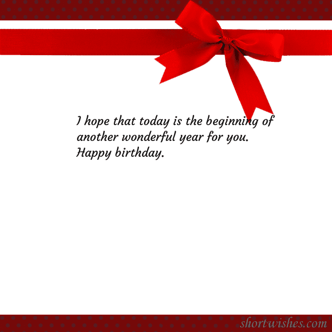 Greeting ecard with red ribbon