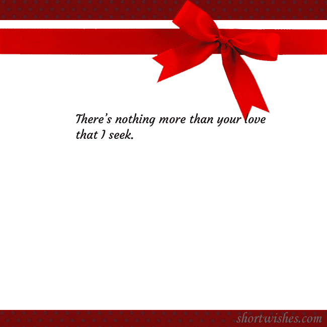 Greeting ecard with red ribbon