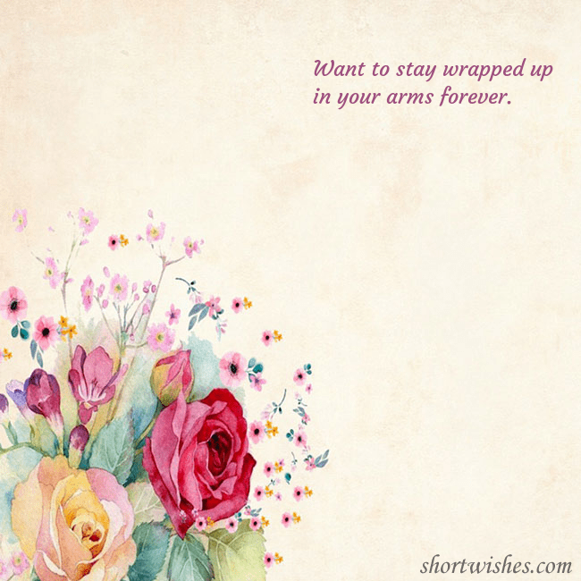 E-card with watercolor painted roses