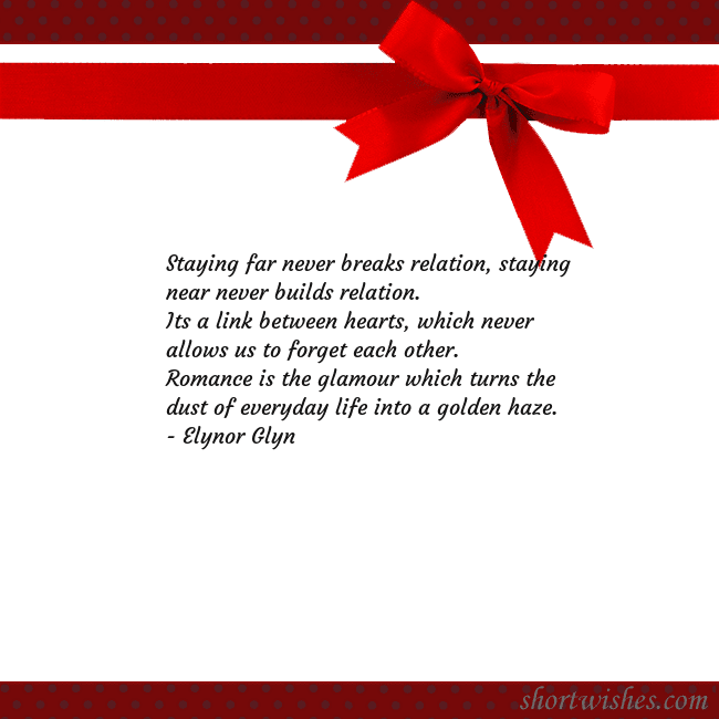 Greeting ecard with red ribbon