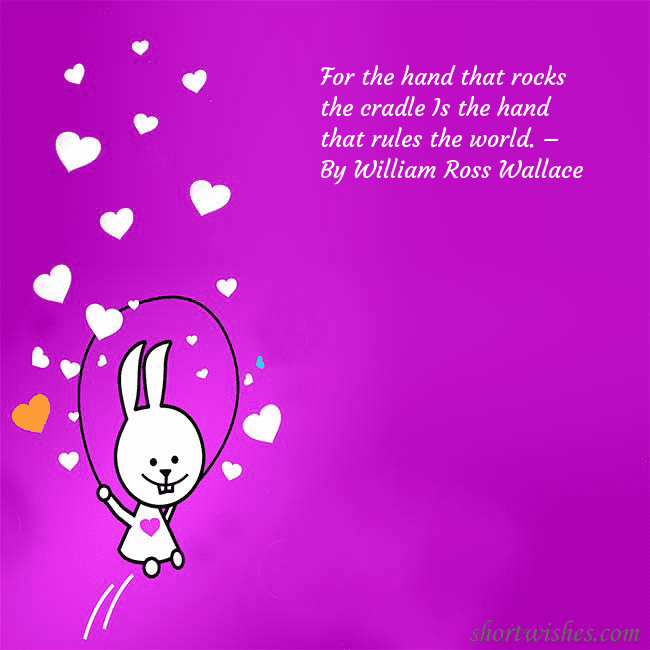 Greeting ecard with a funny bunny