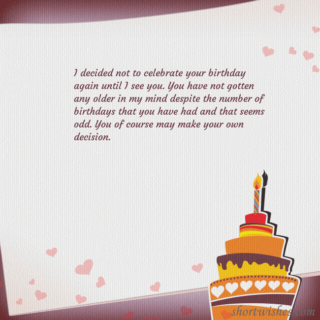 Birthday ecard with cake and one candle